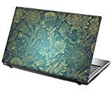 TaylorHe Folie Sticker Skin Vinyl Aufkleber mit bunten Mustern für 15 Zoll 15,6 Zoll (38cm x 25,5cm) Laptop Skin Reben, Blumen, blau