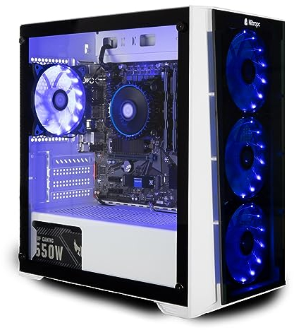NitroPC - PC Gaming Avancé Bronze (AMD Ryzen 5 4650G 6/12 4.2GHz, RX Vega 7, RAM 16GB, M.2 1TB, Windows 11, WiFi) Ordinateur de Bureau, PC Gamer