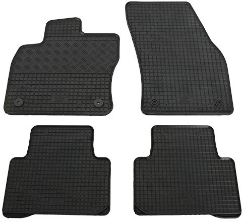 Gummi Fußmatten Set, 4teilig, Gummifußmatten Gummimatten Matten