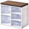 Kesper Schuhschrank mit Sitzkissen, Material: Faserplatte, Maße: B51,5 x H48 cm x L29,5 cm, Farbe: Weiß 15915