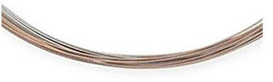 Ernstes Design Drahtseil Halskette DS.10.rot 10fach Stahlkette Bicolor vergoldet
