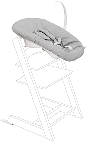 Tripp Trapp Newborn Set, Grey – Verwandle den Tripp Trapp Stuhl in einen Babysitz für Neugeborene bis zu 9 kg – Gemütlich, sicher & einfach zu verwenden – Kompatibel mit Modellen nach Mai 2003