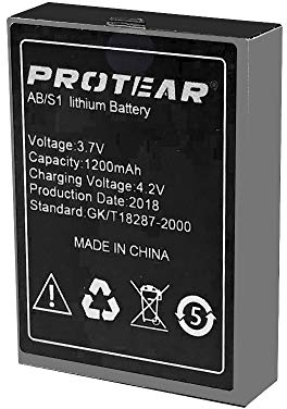 PROTEAR Original wiederaufladbare Lithium Batterie - Schwarze Version
