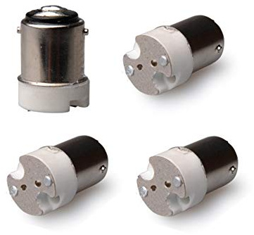 ShuoHui 4 x B15 B15D/BA15D till MR16/G4/GU5.3/GY6.35 sockel omvandlare adapter för Halogen LED-stiftsockel ny