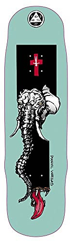 Välkommen Tusk Daniel Vargas på Effigy skateboard däck teal silverfolie 22,5 cm