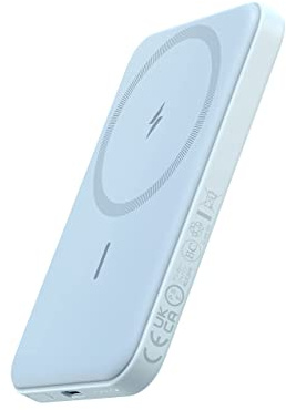 Anker 621 Magnetic Portable Charger (MagGo), 5,000mAh Wireless Power Bank with USB-C Cable, Magsafe-Compatible Battery Pack for iPhone 16/15/14/13/12 Series