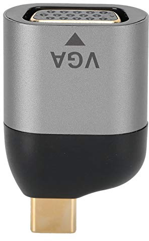 Adaptador Tipo C a Vga, Fácil de Usar, Convertidor de Video Portátil Resistente Y Multipropósito, Almacenamiento Fácil para Android para OS X para
