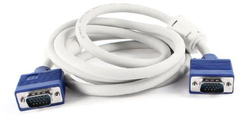 Ruilogod PC 1,8M PC PC 15PIN VGA VACE al hombre M/M Adaptador de cable Gris Azul