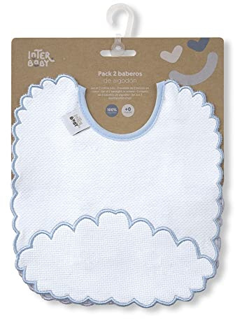 Pack 2 Baberos Nubecita en azul y gris