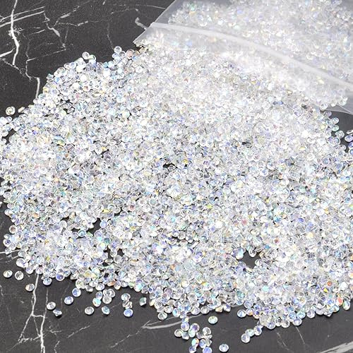 TNSLAND 7000 Pezzi 3 mm Strass in Acrilico,Cristalli Decorativi,Acrilico Trasparente Diamante,Strass Trasparenti,Cristalli Decorativi Matrimonio per Vase Filler Natale Matrimonio