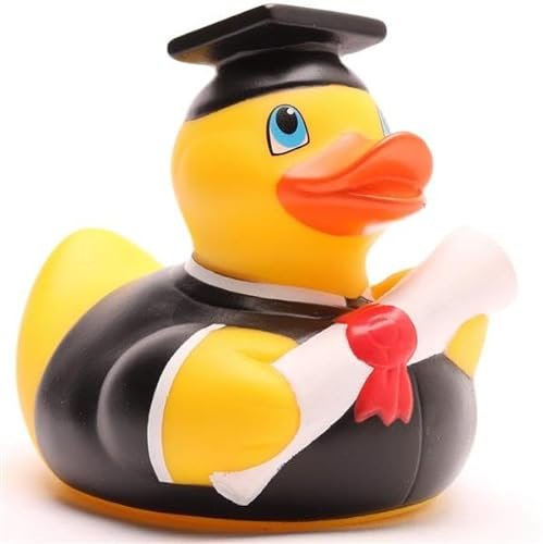 Akademiker Badeente - Oxford I Gummiente / Quietscheente L10cm