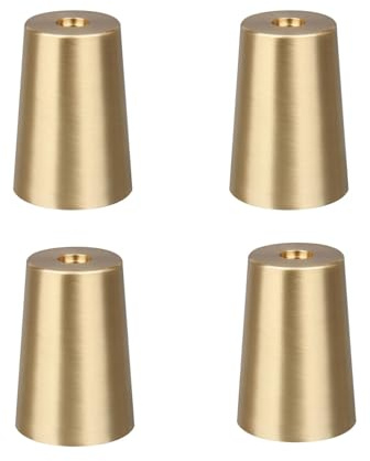 Copri piedini for mobili a cono in rame puro (confezione da 4) Piedini resistenti all'usura in ottone Design stabile e antiscivolo Perfettamente adatto for piedini di tavoli, sedie, divani e mobili(40
