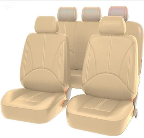 SNXLW 5 Sitzplätze Universal Auto Sitzbezüge Sets für Ford Fiesta 5-Door/Fiesta 3-Door/Fiesta Active/Fiesta Van HF 1984-2026 Autositzbezug Vorne Hinten Schonbezüge,Beige