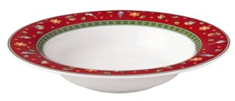 Villeroy & Boch – Toy's Delight Specials plato hondo, plato sopero para sopa, ensaladas, pasta o nudels, porcelana, vajilla navideña, 23 cm Ø, apto para lavavajillas y microondas