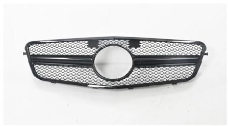 DZSCHUNLUSM Front Grillgitter Für Mercedes Für Benz W212 Für E Klasse 2009-2013 Auto Kühlergrill Ersatz Oberen Stoßstange Haube Mesh Racing Grill Front Kühlergrill(Schwarz)