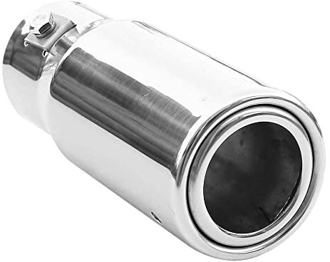 Rumplex Auspuffblende Rund Edelstahl Sportauspuff Auspuff Endrohr Ende Endrohrblende Auspuffspitzen Endrohrblenden Schalldämpfer Spitze Universell Auspuffrohr Chrom Rostfrei