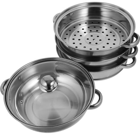 LABRIMP Edelstahl-dampfgarer Suppendampftopf Mit Vierschicht-bauweise Zum Kochen Von Suppen Und Gemüse Praktisch Und Robust
