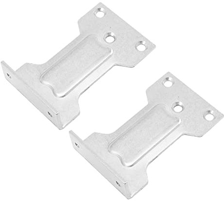Artibetter 2pcs L-Shaped Door Closer Iron Parallel Plate Heavy Duty Door Closer Accessories for Home and Kitchen Installation