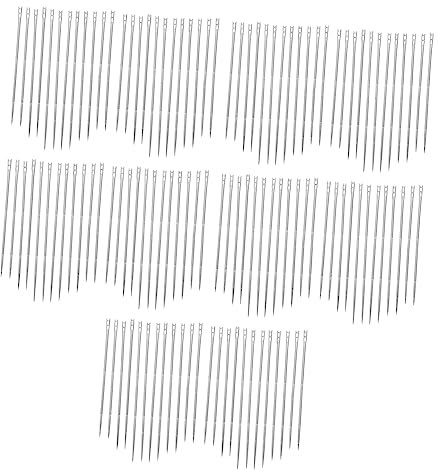 STOBOK 120pcs Embroidery Needle DIY Hand Sewing Needle for Sewing Easy to Go Through for Beginners Practice Kit