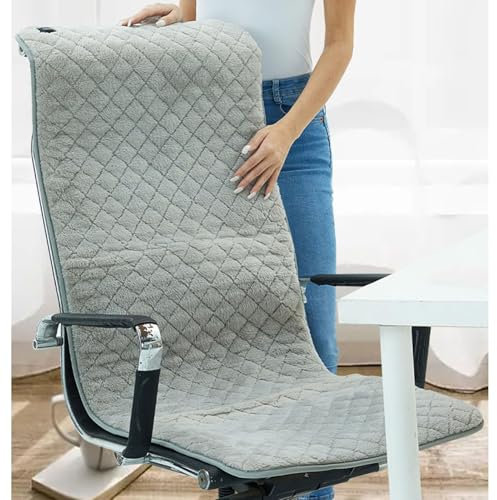 SWMIMXJ Cuscino del Sedile Riscaldato USB Portatile, con Supporto per la Schiena, Cuscino del Sedile Riscaldato per Interni ed Esterni con 9 Temperature Regolabili