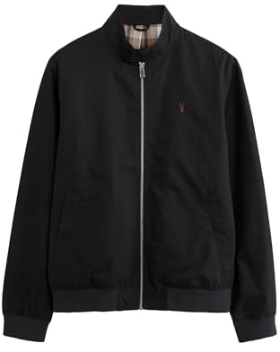 NEXT Homme Blouson Harrington déperlant avec Doublure à Carreaux | Coupe standard, Fermeture zippée