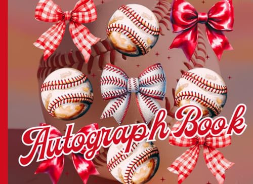 Baseball Autograph Book: Gam Memories Made Cute - A Signature & Photo Album for Girls to Treasure Player Autographs, Coach Notes, and Family Game Moments – Designed with a Dark Pink Pow Twist!