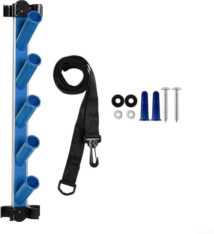 Support de rangement pour accessoires de piscine avec 4/5 trous conçu pour l'extérieur (5 trous)