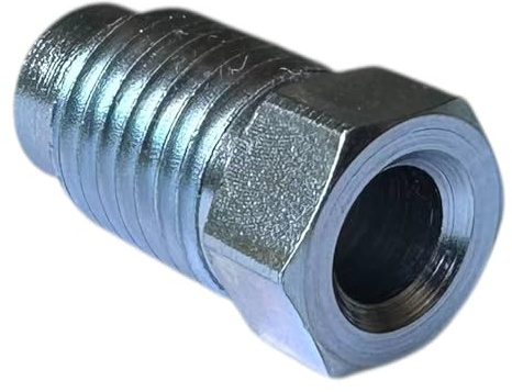 PrecisionGeek - Screw Connection M10 x 1 for Brake Line 4.75 mm Flange E Type D Professional Connector DIN/ISO 1651 Compliant Galvanised Steel (6)