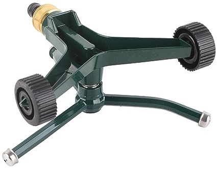 KIMISS Sprinkler en Métal à Trois Bras avec Connecteur G3 / 4 - Système d'irrigation de Pelouse Rotative à 360 ° Rouille pour Un Arrosage Efficace du Jardin