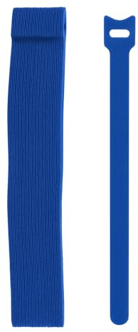 TidyNest | Reusable Cable Ties | 50 Pack | Blue | 2cm x 25cm - Adjustable Hook and Loop Cord Organisers for Cable Management, Wires, Chargers, Headphones, Home, Office, Garage, Garden, Plant & Travel