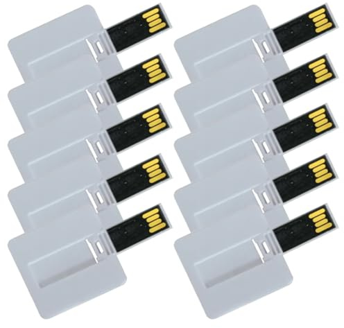 Wzxksoac 10 Unidades de Memoria USB Cuadrada de 4 GB en para Regalar