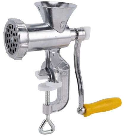 Tritacarne Manuale, Macchina per Salsicce A Manovella Multifunzionale In Lega di Alluminio con Morsetto da Tavolo per Macinare Verdure per Uso Domestico