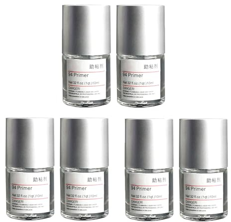 Agente adesivo per auto, riparazione in plastica, 10 ml, Primer Adhesive 94, Instant Automotive Tape Primer con punta in feltro, nastro adesivo durevole per auto (6 pezzi)