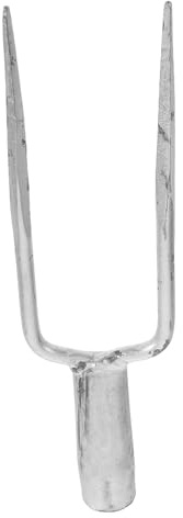 SAFIGLE Fourche de Jardin en Acier Robuste à Deux Dents, Design Ergonomique pour Aération et Culture Sol en Extérieur, pour Jardinage et Plantation de Fleurs