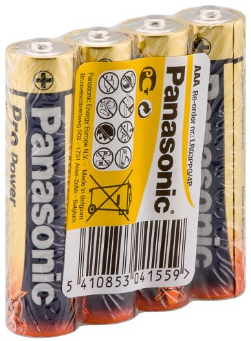 Panasonic Alkali Micro AAA Batterie 1,5V (4 Stück)