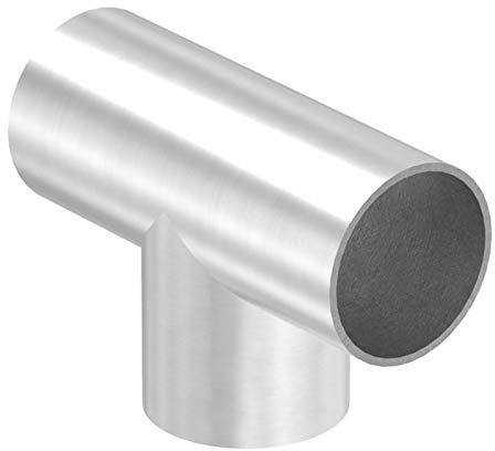 T-Stück zum Anschweißen, für Rohr ø 48,3mm, Wandstärke 2,0mm, geschliffen