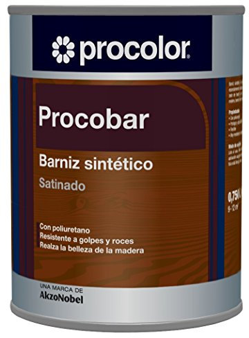 BARNIZ SINTÉTICO PROCOBAR SATINADO ROBLE CLARO 0,75 L