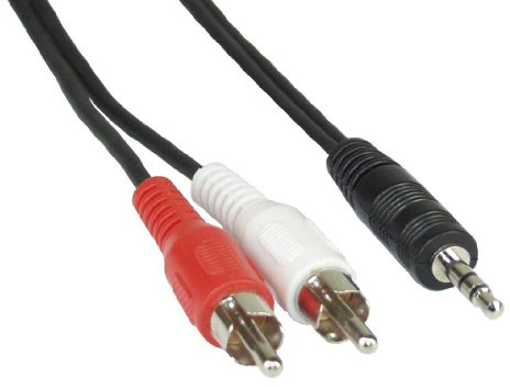 InLine 7 m 2 x RCA mâle vers câble Audio stéréo 3,5 mm mâle
