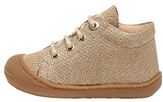 Naturino Cocoon-lädersneakers, Guld, 8.5 UK