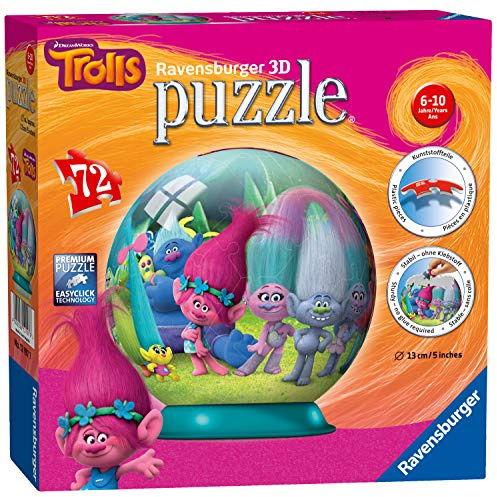 Ravensburger Trolls 3D-Puzzle, 72 Teile