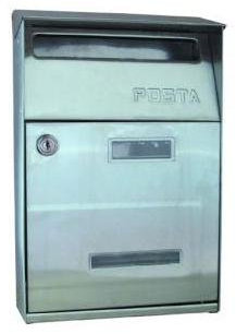 Sicuro Cassetta Post. Acciaio Inox c/Tetto 320x210x90