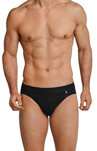 Schiesser Rio-trosa Long Life Cotton S M L XL XXL svart, vita underbyxor, uni bomull, svart, S