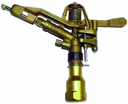 Vyrsa MS Kreis-Sektoren Regner 1 Zoll IG (V65) - Schwarz - Rotary - Bewässerungssprenger - Sprinkler - Edelstahl, Messing
