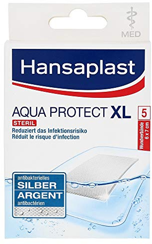 HANSAPLAST med Aqua Protect XL Pflaster 6x7 cm 5 St