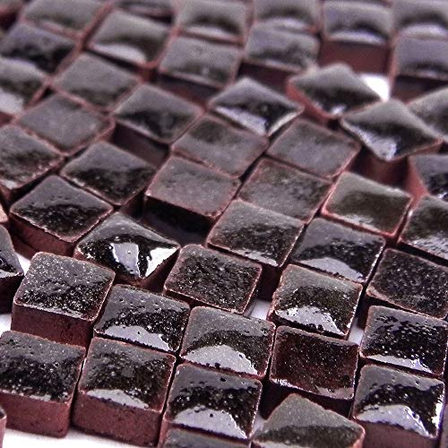 ALEA Mosaic Mini Mosaiksteine 5x5mm, 1000 Stück, Schokoladenbraun, RC01