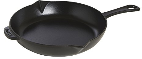 STAUB 40510-617-0 – Sartén de hierro fundido, con mango, Negro, 26 cm