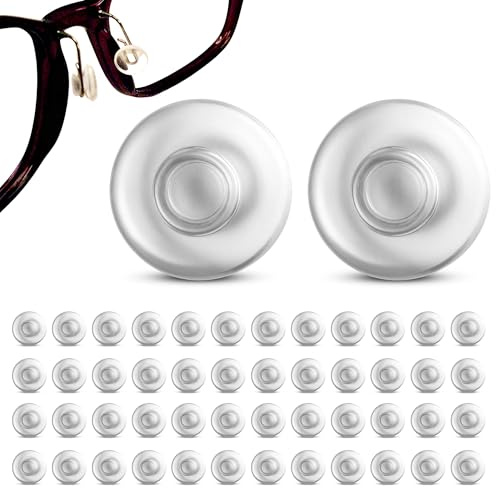SPORTS WORLD VISION Almohadillas Nasales Sin Montura Para Gafas/Redondas / 9 Mm / 50 Piezas