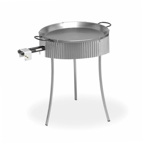 VAELLO - Paravent à Réchaud à Gaz en Inox - Adapté aux Brûleurs et Réchauds à Paella de Ø 70 à 100 cm - Accessoire Cuisine Extérieure, Camping, Pique-Nique, Noir | Robuste, durable, léger, usage extérieur et cuisine, compatible 70 à 100 cm, hauteur ajustable 60 à 70 cm