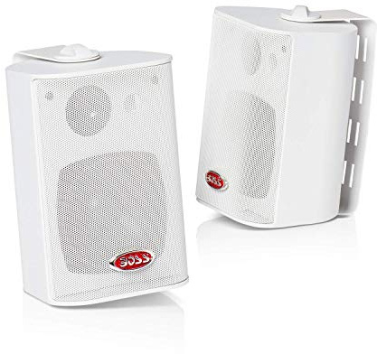BOSS Audio Systems MR4.3W Speakers 200 Watts, 4, 3-Way, In Door/Out Door, White