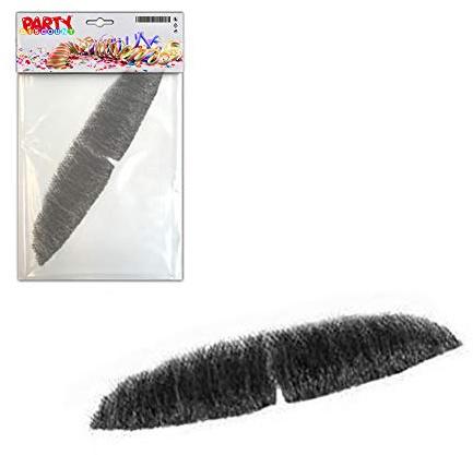 PARTY DISCOUNT Echthaar Bart Standard, schwarz